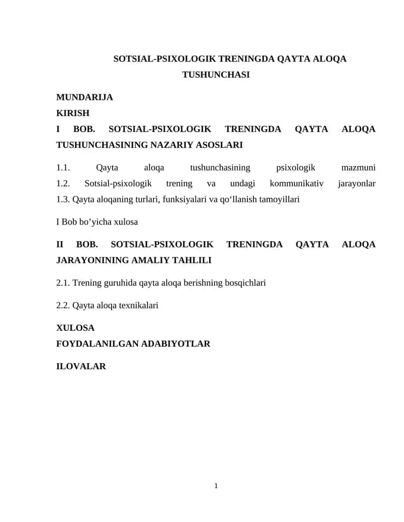 SOTSIAL-PSIXOLOGIK TRENINGDA QAYTA ALOQA TUSHUNCHASI 1