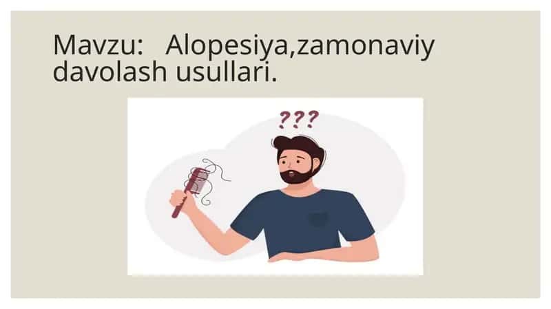 Alopesiya, zamonaviy davolash usullari 1