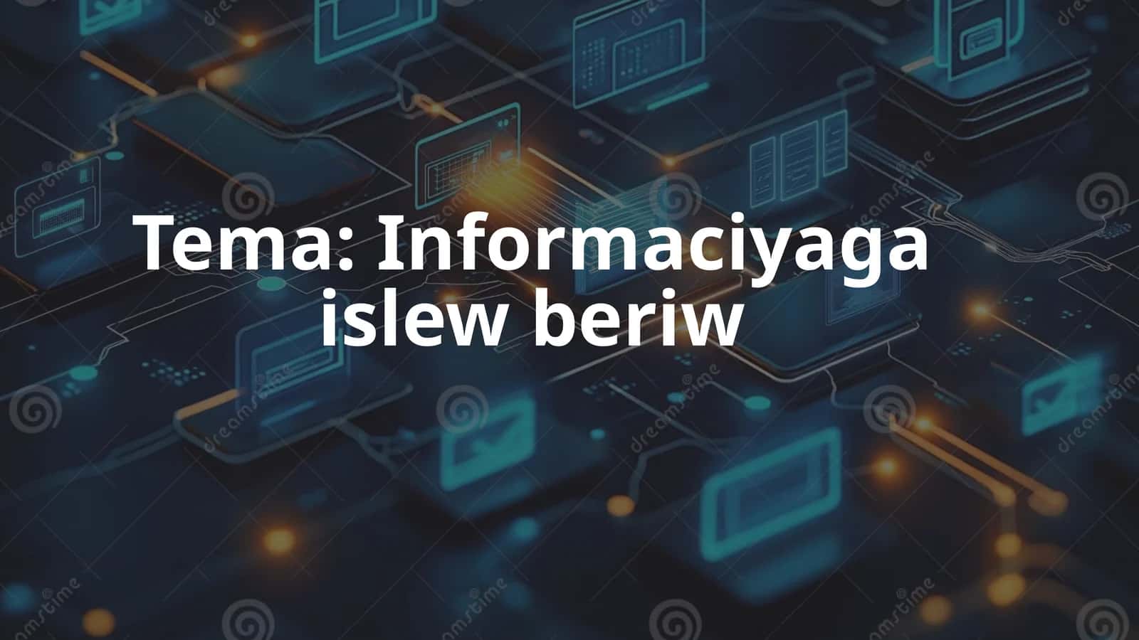 Informaciyaga islew beriw 1