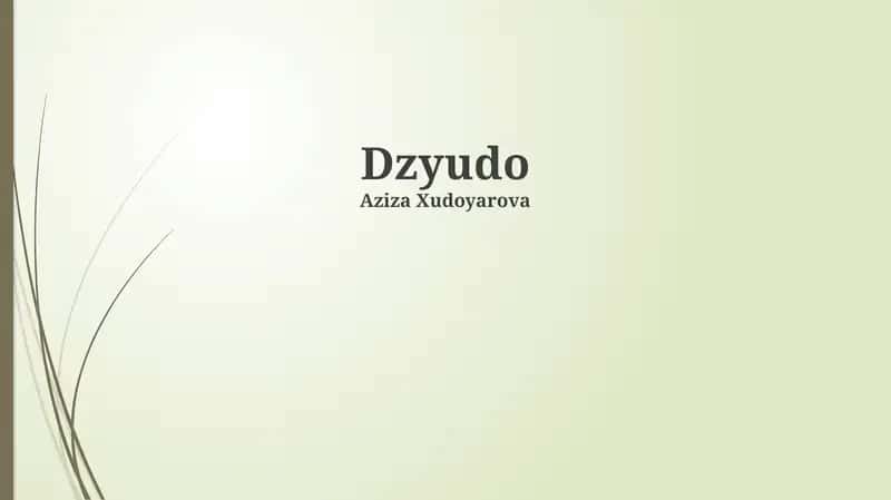 Dzyudo 1