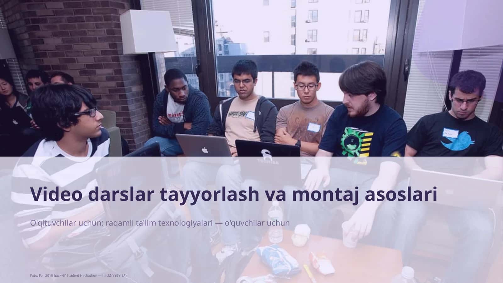 Video darslar tayyorlash va montaj asoslari 1