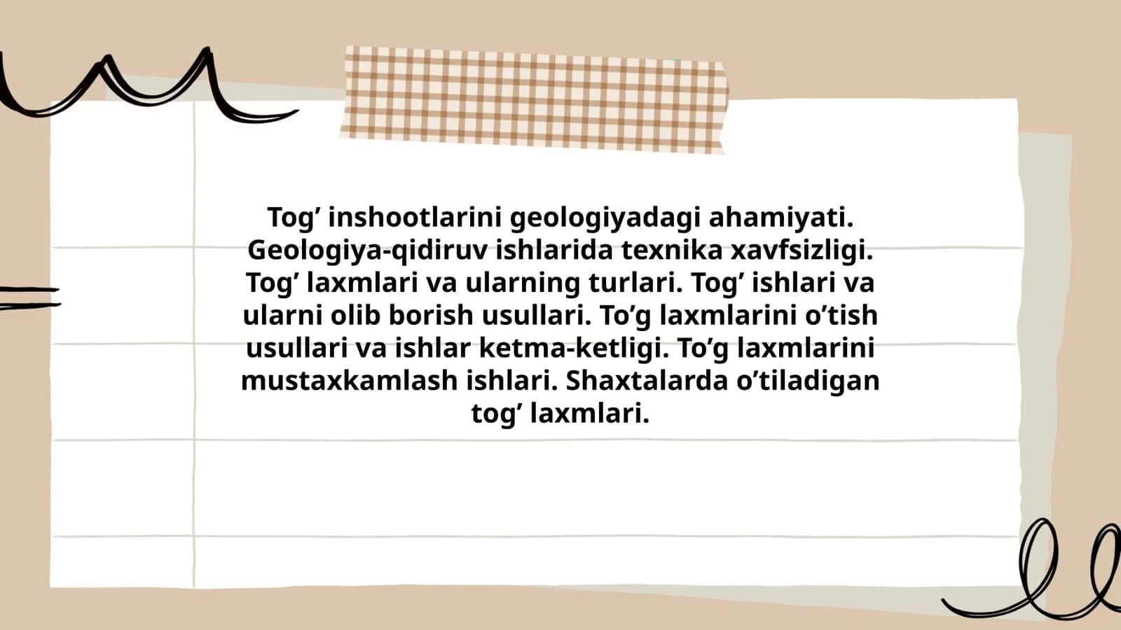 Tog’ inshootlarining geologiyadagi ahamiyati 1