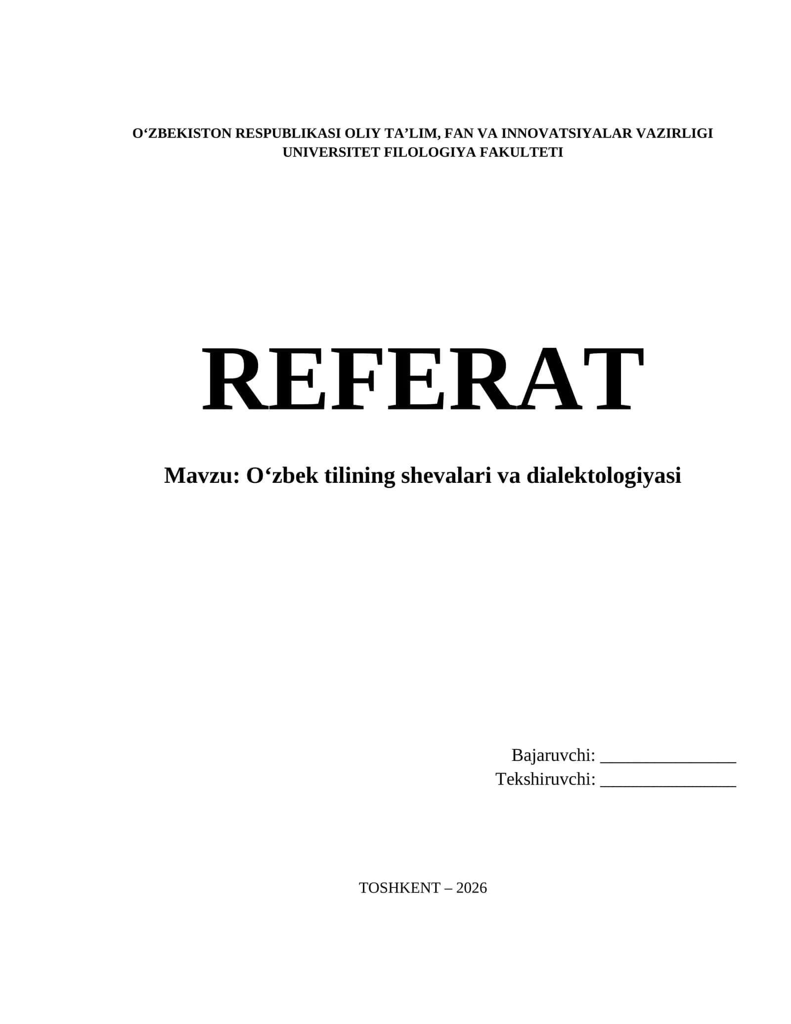 Oʻzbek tilining shevalari va dialektologiyasi 1