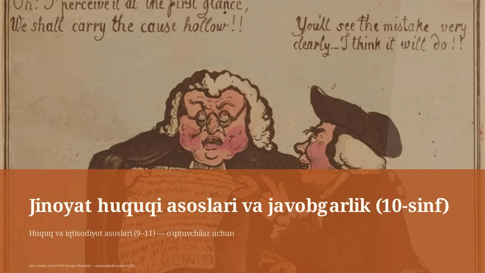 Jinoyat huquqi asoslari va javobgarlik (10-sinf) 1