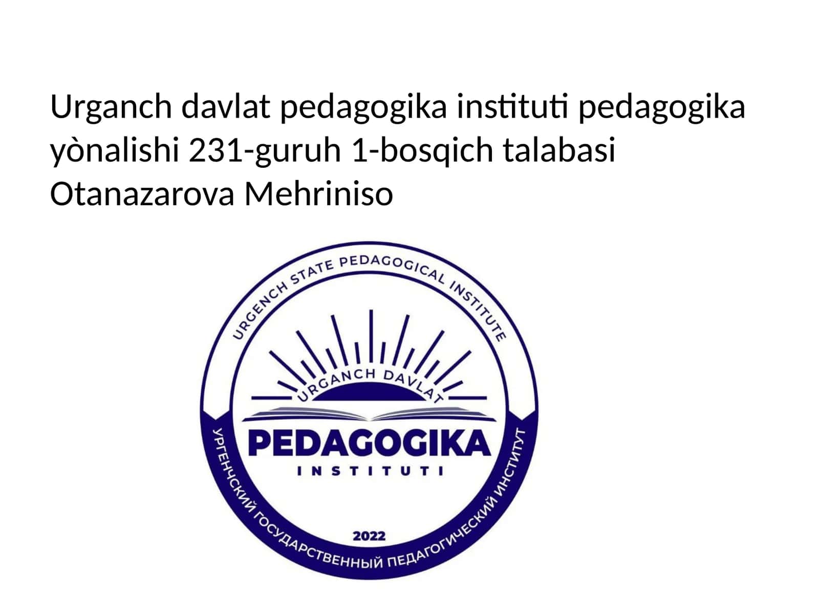 Oʻzbekistonning ijtimoiy iqtisodiy rivojlanishi va taraqqiyot yoʻli 1