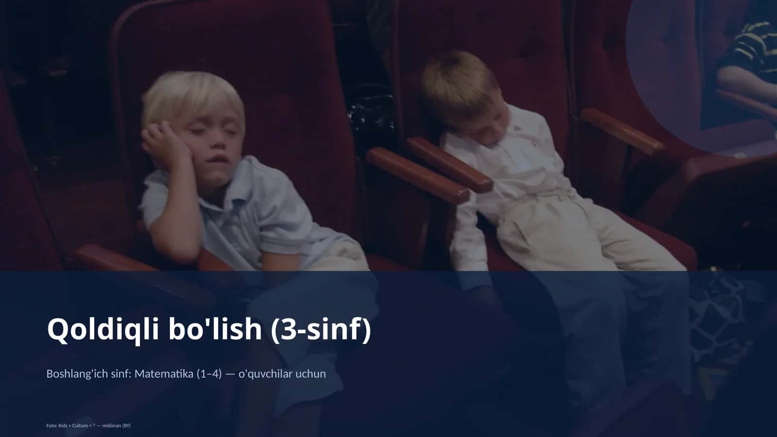 Qoldiqli bo'lish (3-sinf) 1