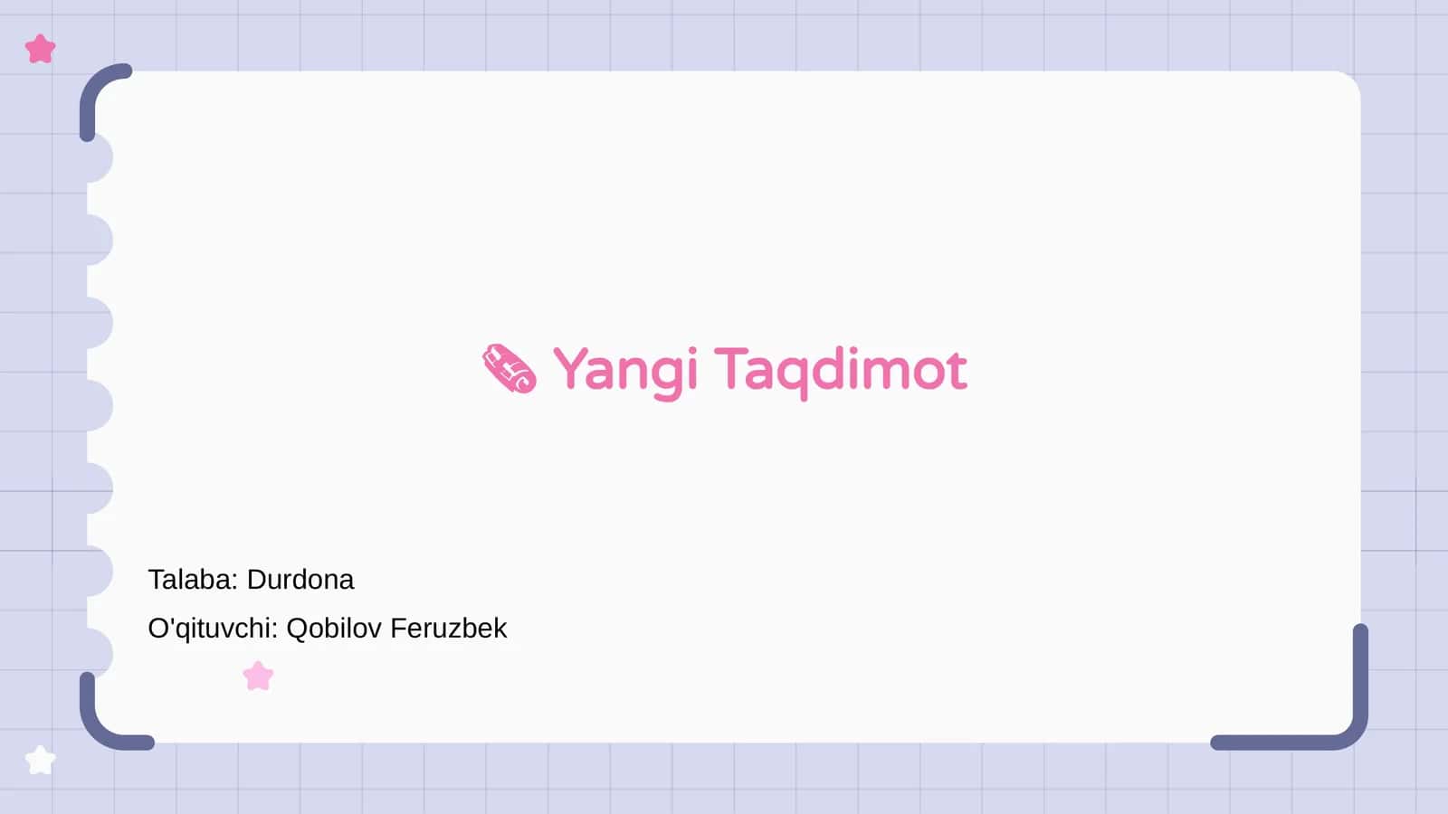 Yangi Taqdimot 1