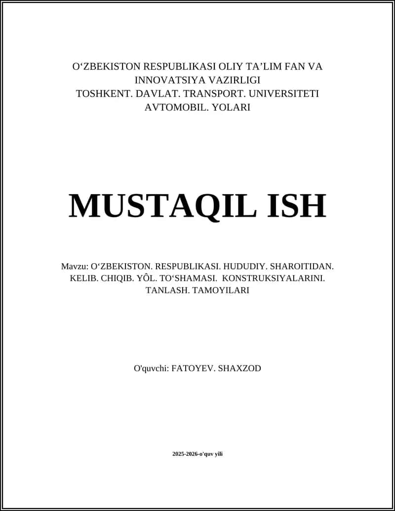 Oʻzbekiston Hududiy-iqlim Sharoiti 1