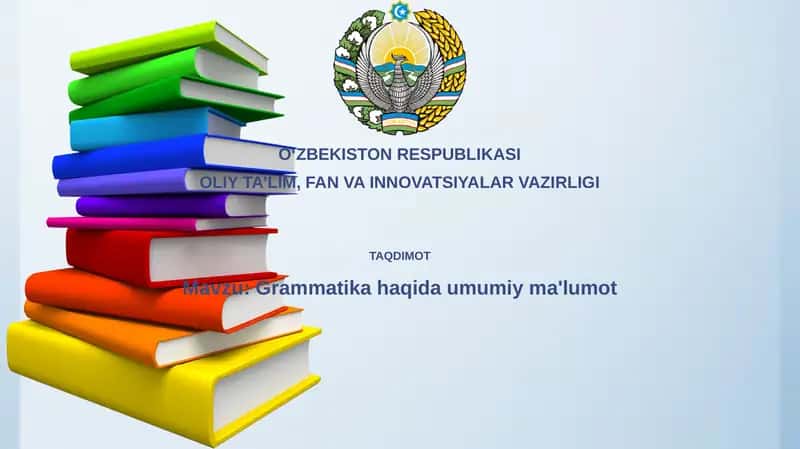 Grammatikahaqidaumumiyma'lumot 1