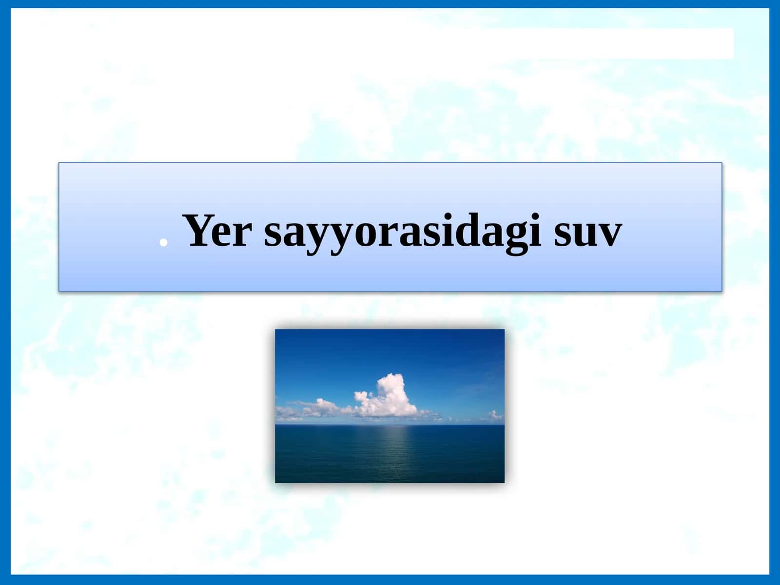 Yersayyorasidagisuv 1