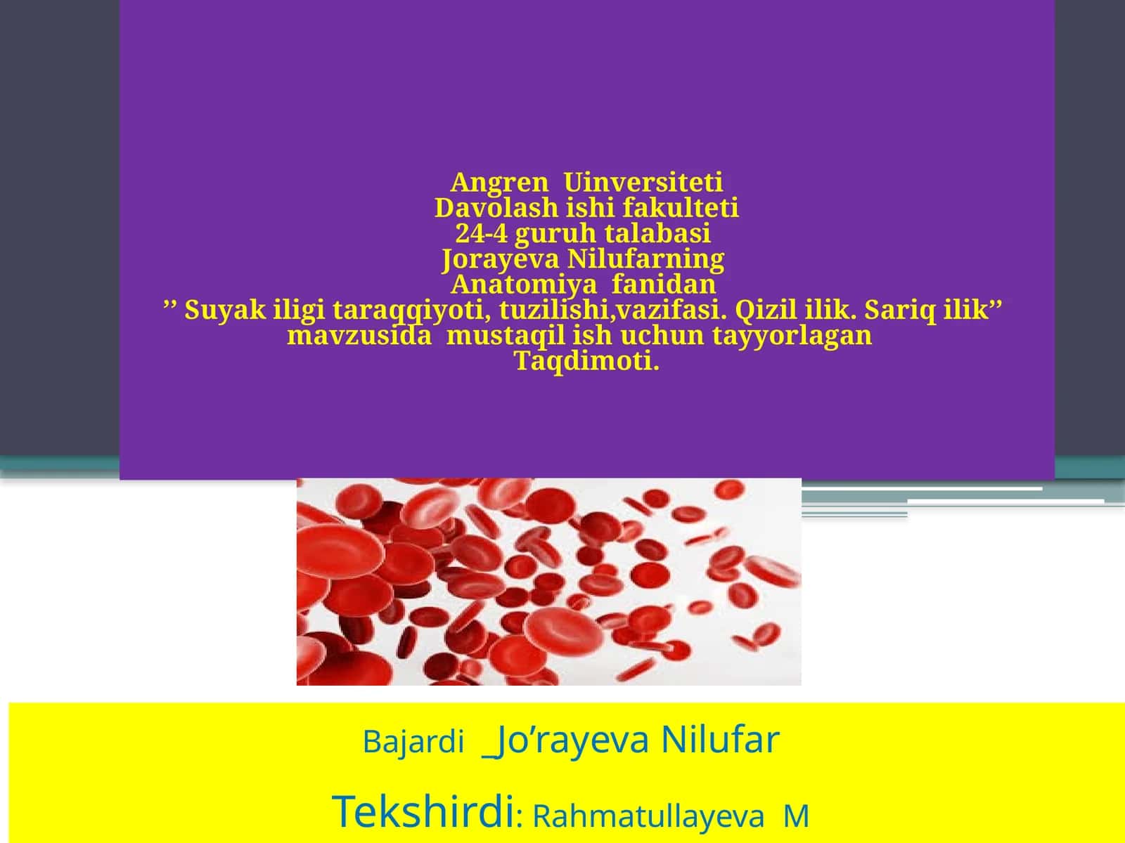 "Suyak bilan muloqotlar" 1