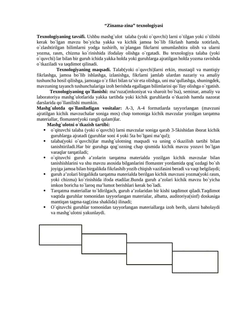 “Zinama-zina” texnologiyasi 1