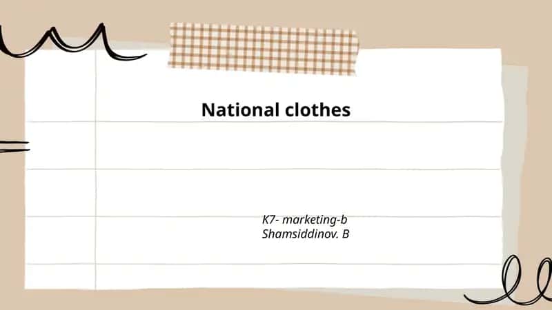 National clothes 1
