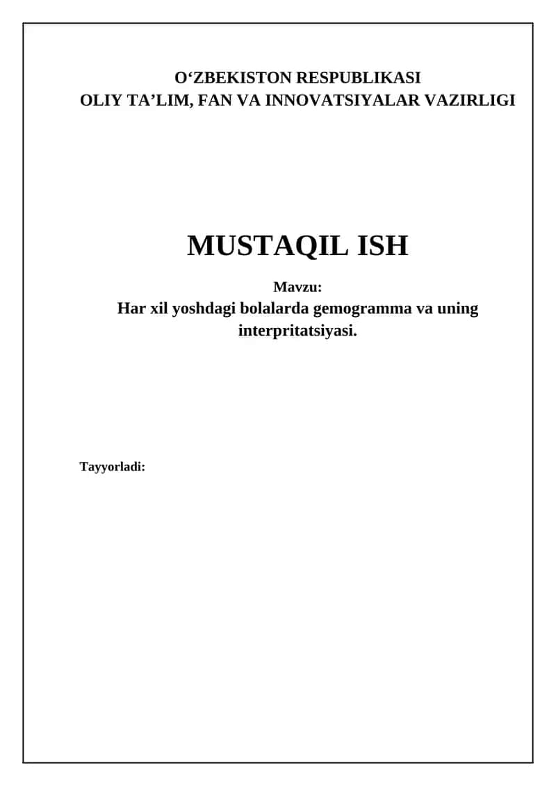 Gemogramma va uning interpritatsiyasi 1