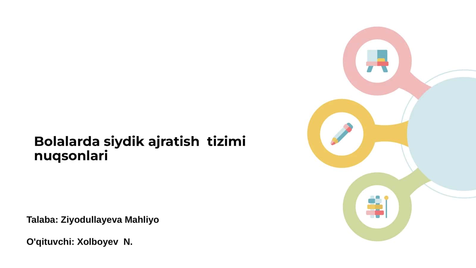 Bolalarda siydik ajratish tizimi nuqsonlari 1