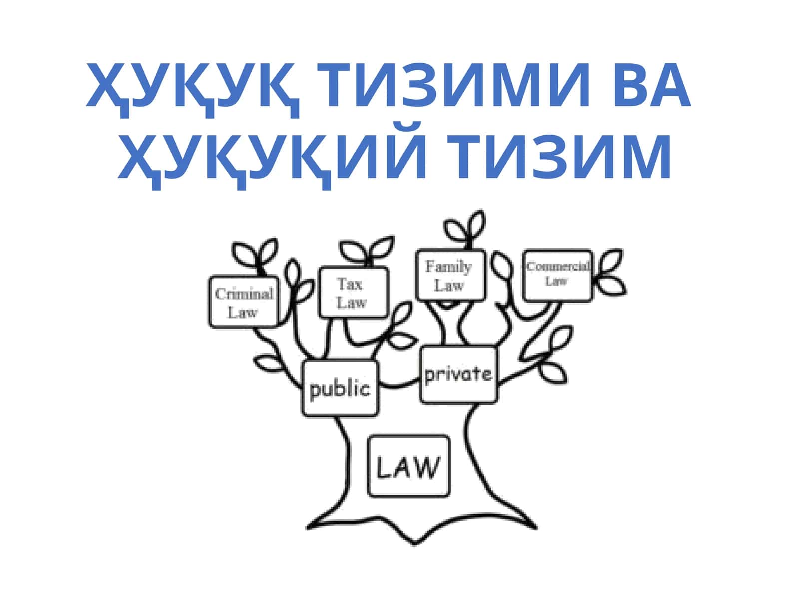ҲУҚУҚ ТИЗИМИ ВАҲУҚУҚИЙТИЗИМ 1