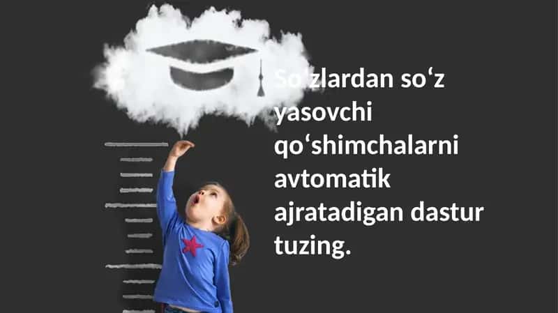 Soʻzlardan soʻz yasovchi 1
