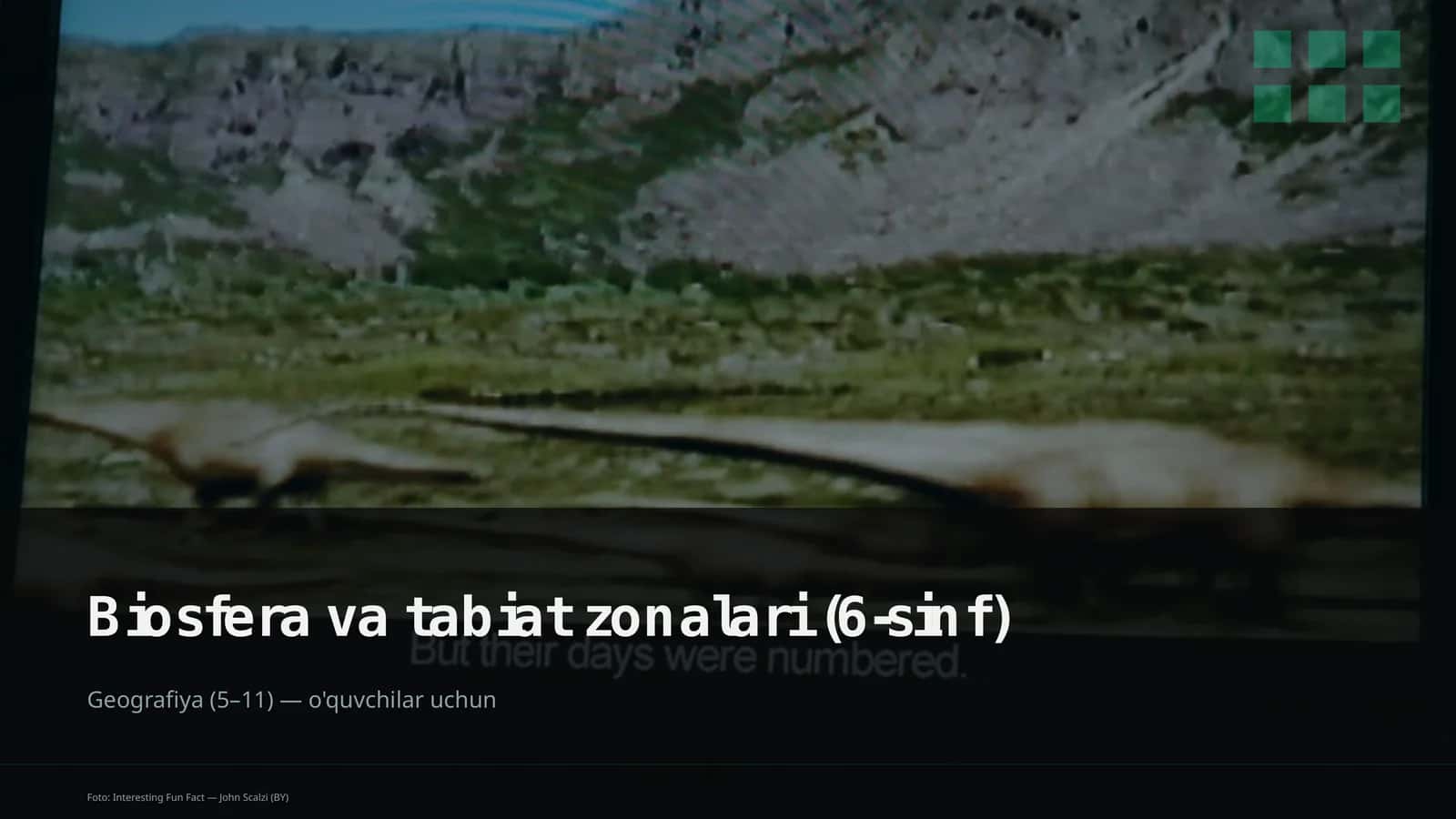 Biosfera va tabiat zonalari (6-sinf) 1