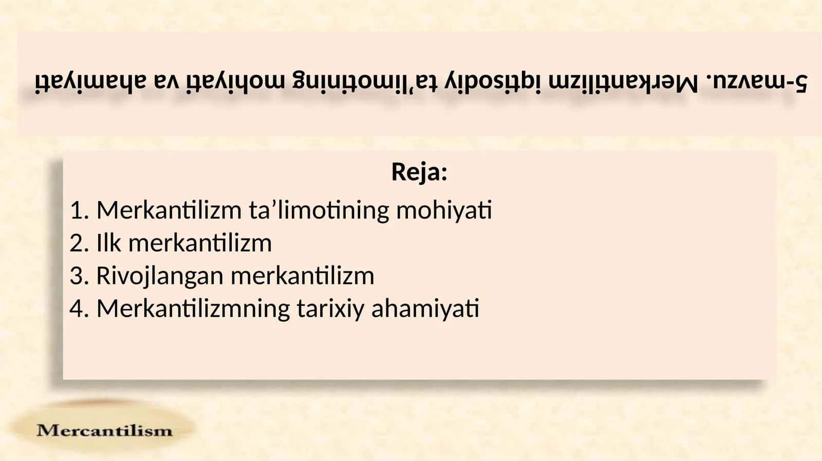 Merkantilizmta’limotiningmohiyati 1