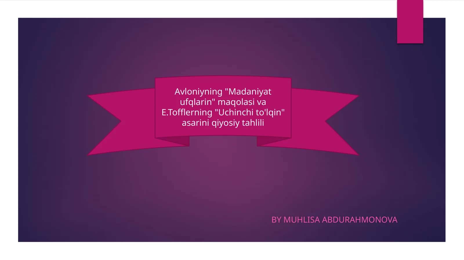 Madaniyat ufqlarin 1