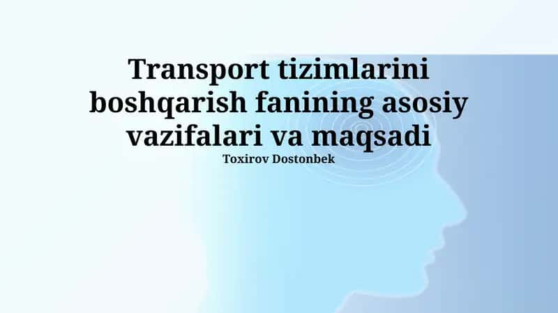 Transport Tizimlarini Boshqarishning Asosiy Vazifalari 1