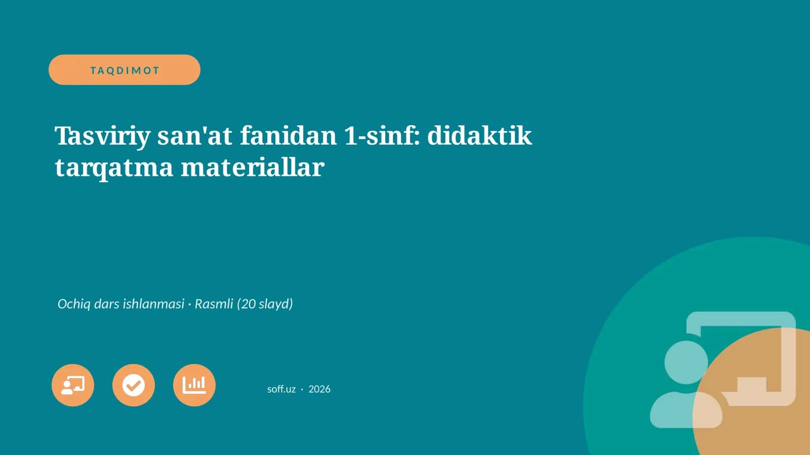 Tasviriy san'at fanidan 1-sinf: didaktik tarqatma materiallar 1