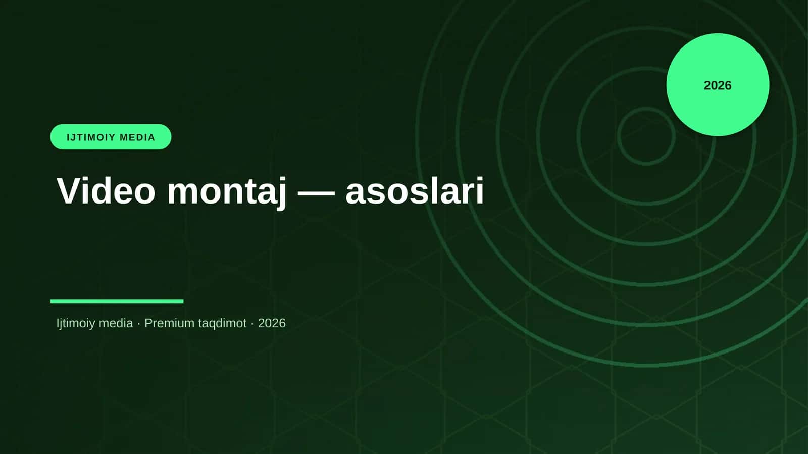 Video montaj — asoslari 1