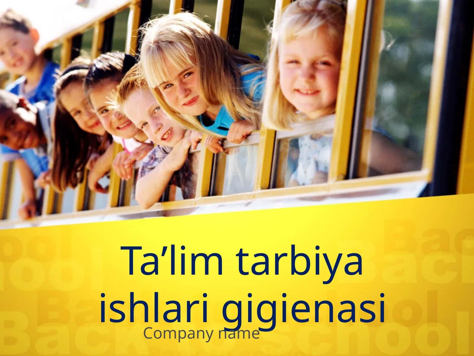 Ta’lim tarbiya ishlari gigienasi 1