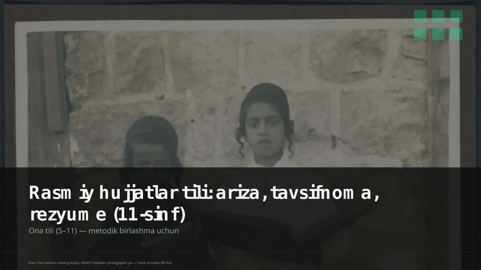 Ona tili (5–11) — metodik birlashma uchun 1