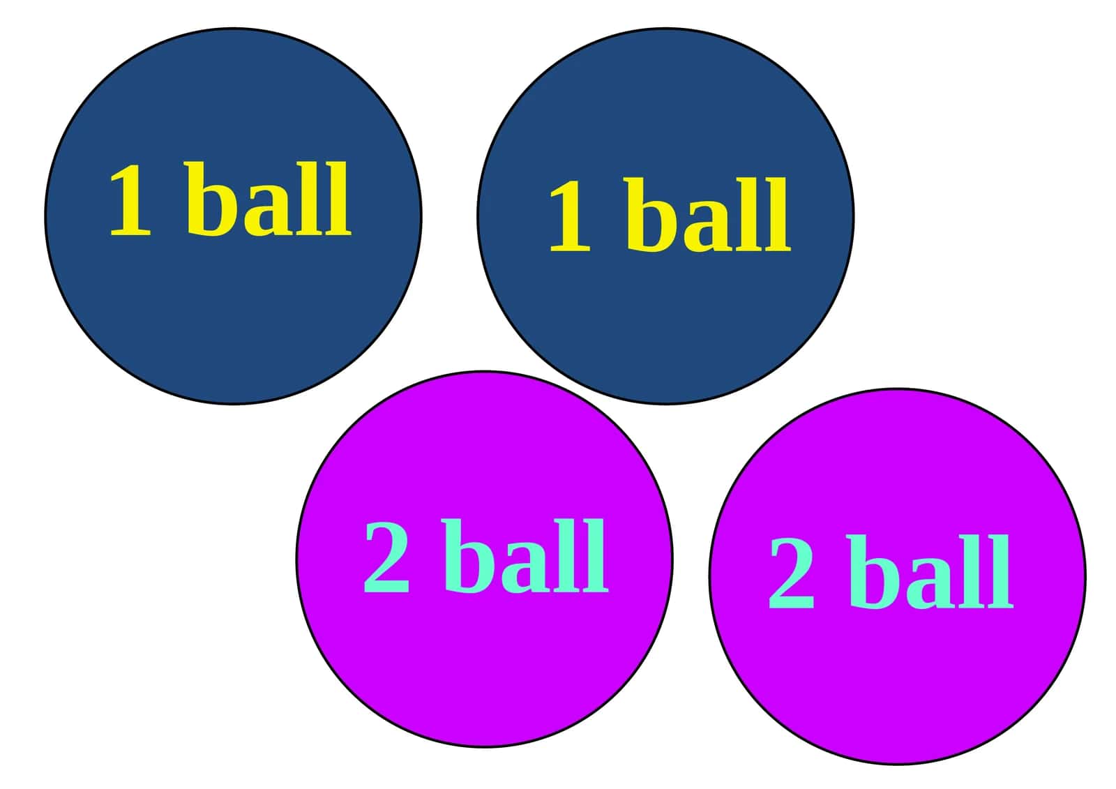 1 ball 1