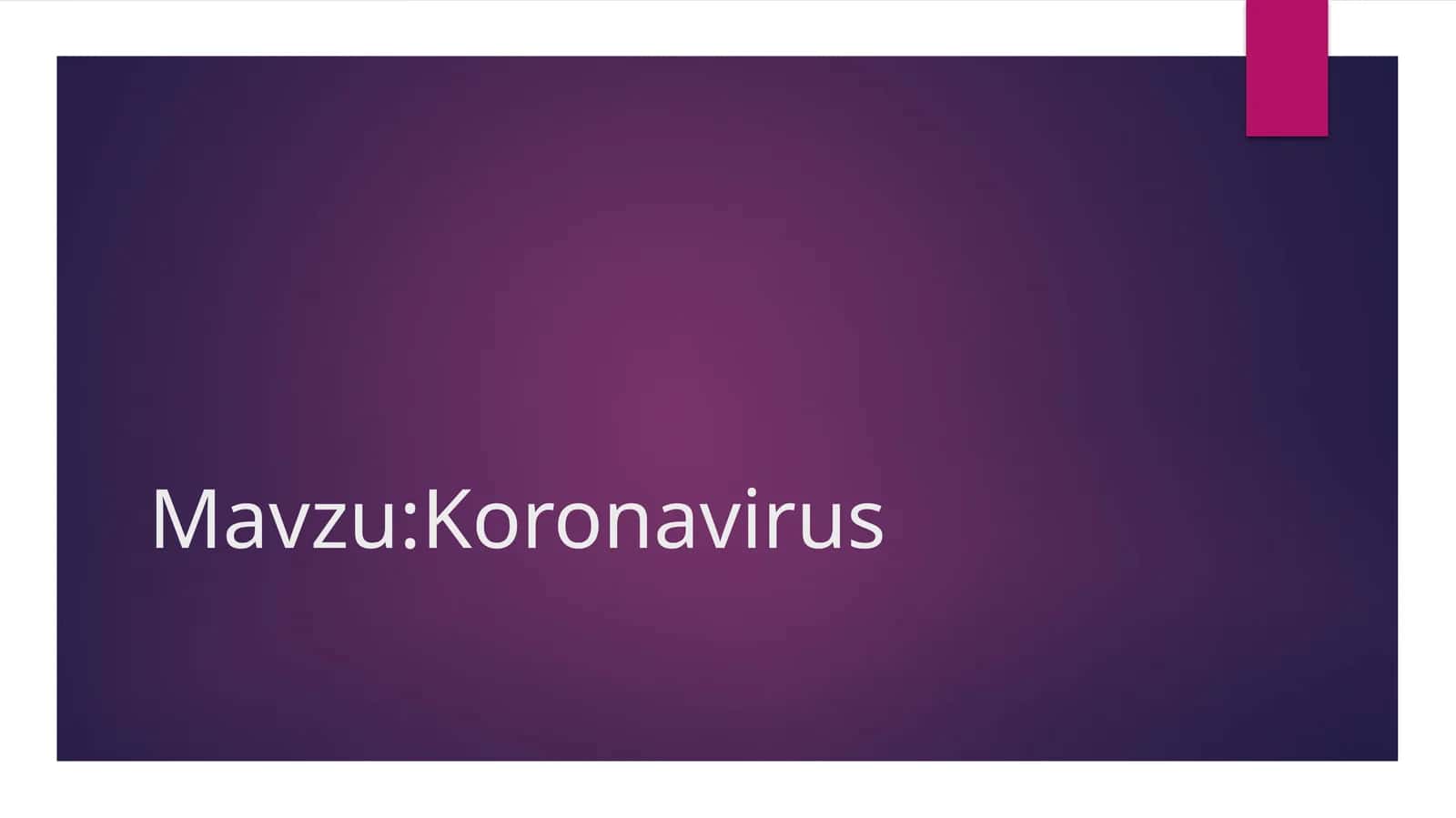 Koronavirus 1