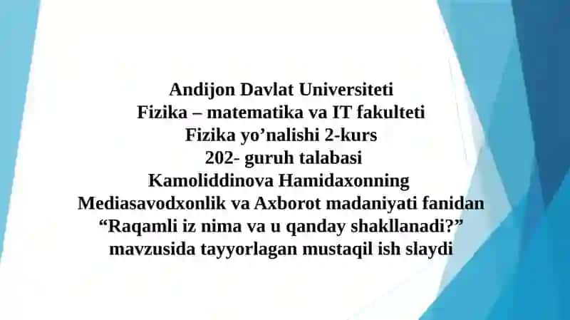 Raqamli iz 1