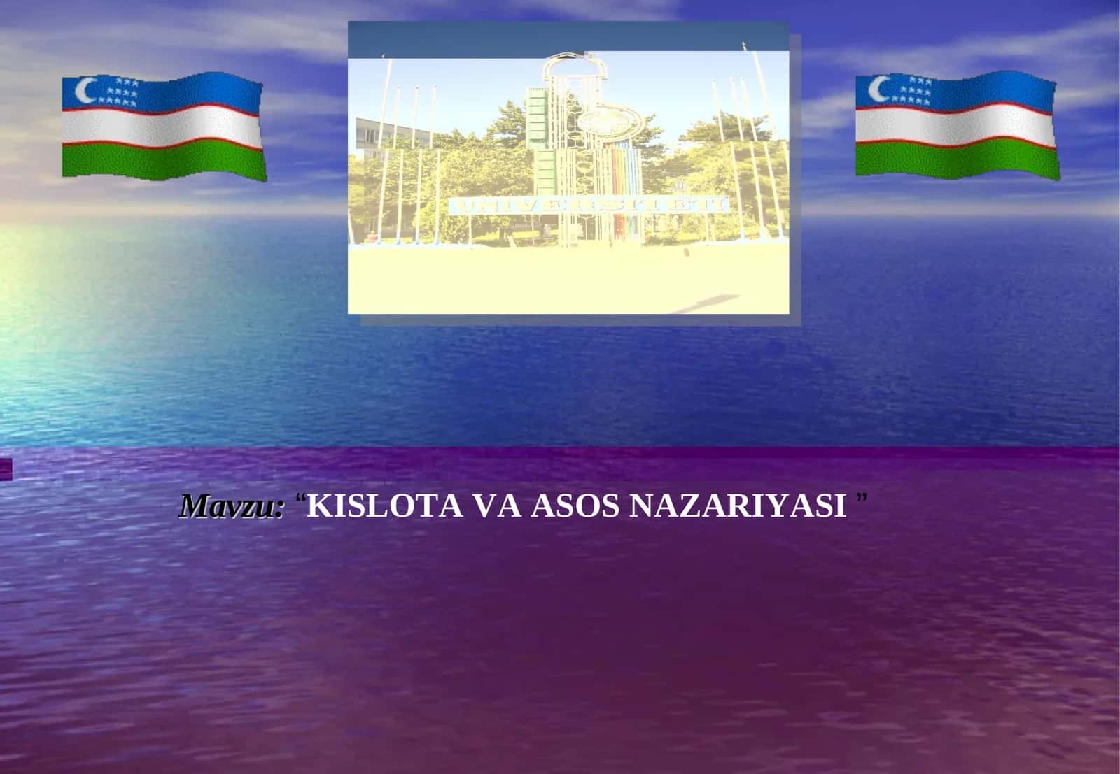 Kislota va asos nazariyasi 1
