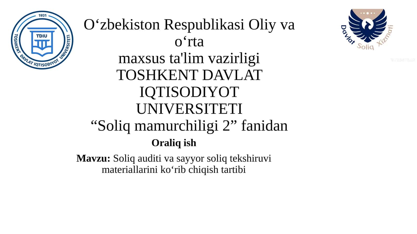 Soliq audit va sayyor soliq tekshiruv materiallarini koʻrib chiqish tartibi 1
