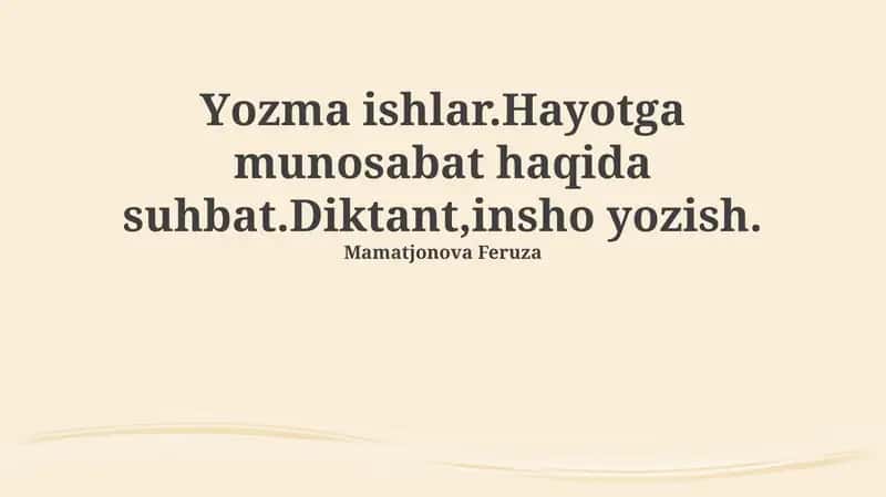 Ijodkorlik va Muloqot 1