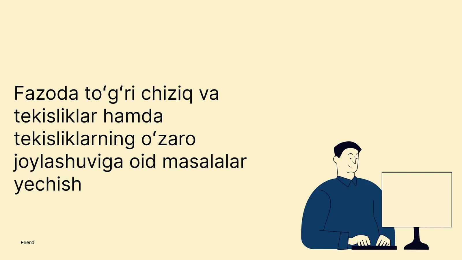 Fazoda toʻgʻri chiziq va tekislik 1
