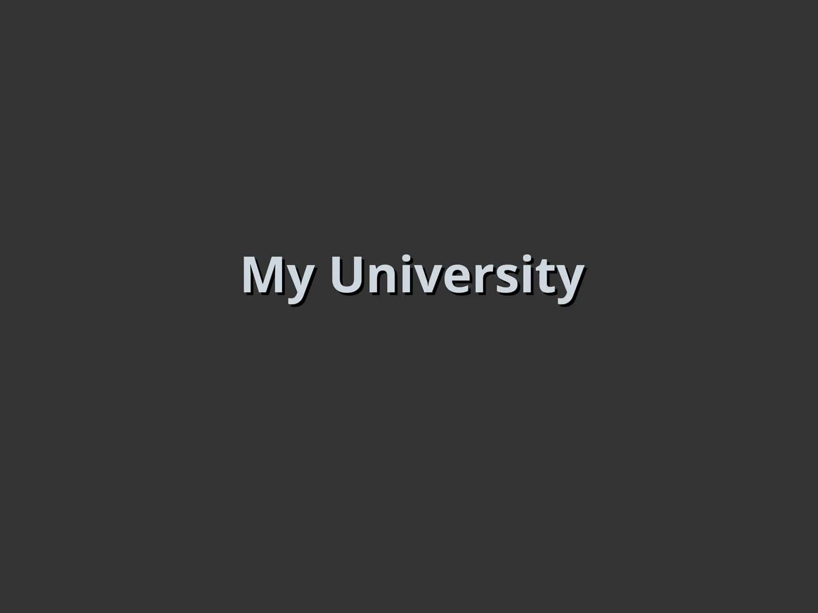 My University 1