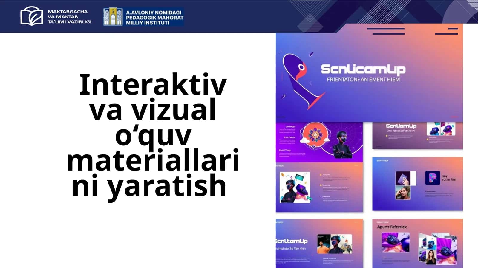 Interaktiv va vizual o‘quv materiallarini yaratish 1