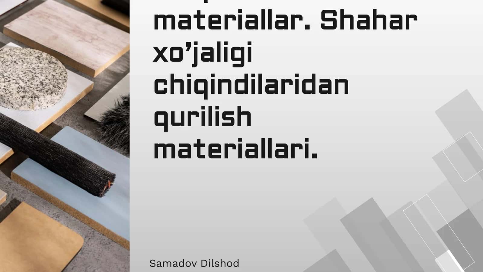 Kon-ruda sanoati va qurilish materiallari 1