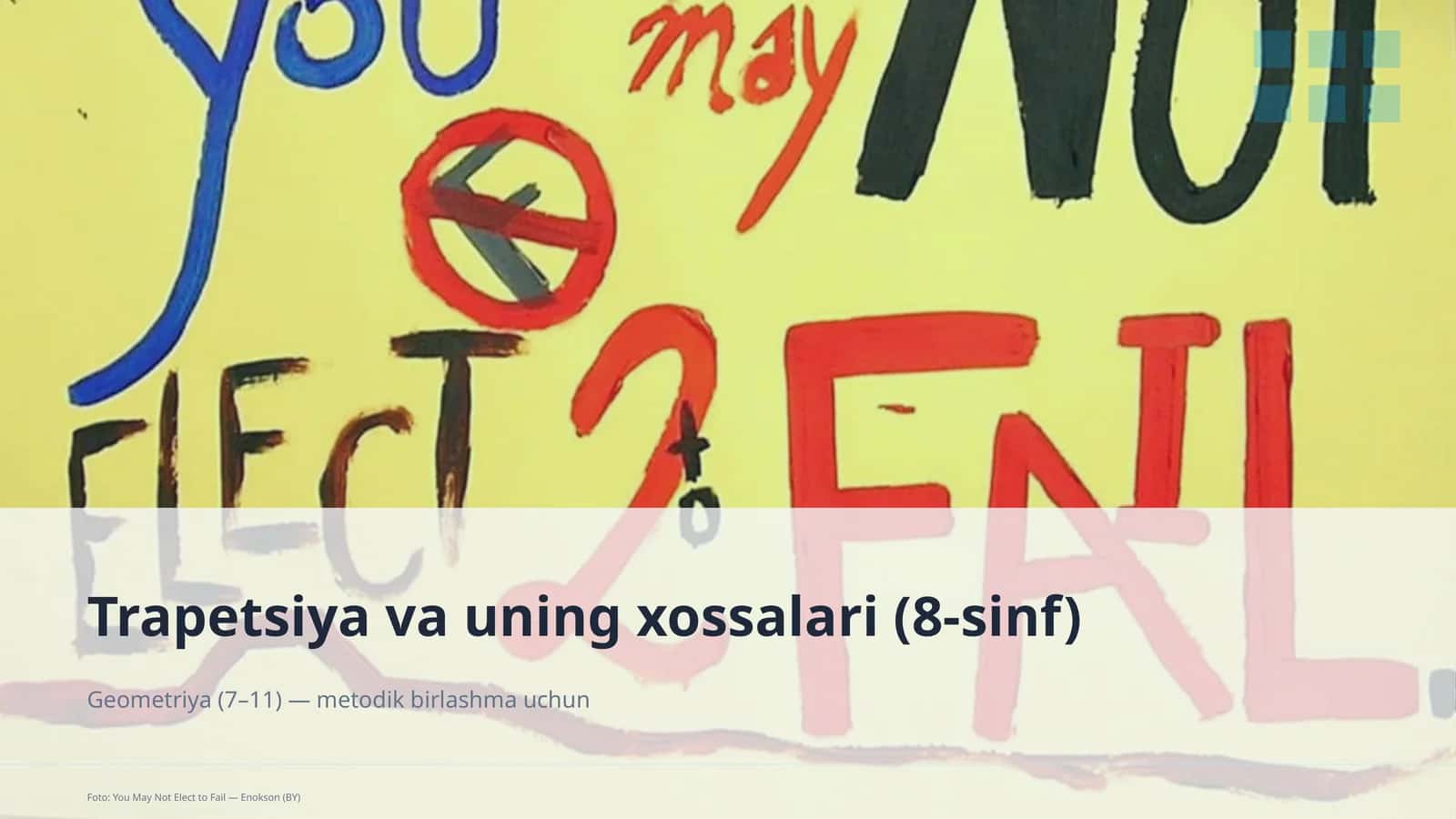 Trapetsiya va uning xossalari (8-sinf) 1