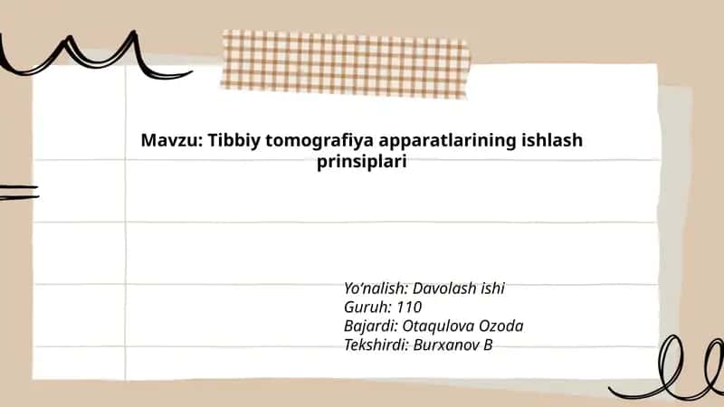 Tibbiy tomografiya apparatlarining ishlash prinsiplari 1