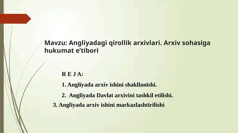 Angliyadagi Qirollik Arxivlari 1