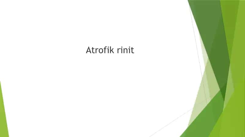 Atrofik rinit 1