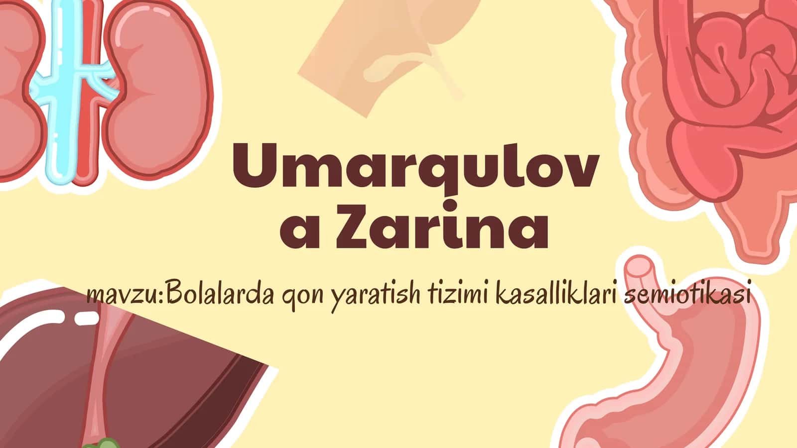 Bolalarda qon yaratish tizimi kasalliklari semiotikasi 1