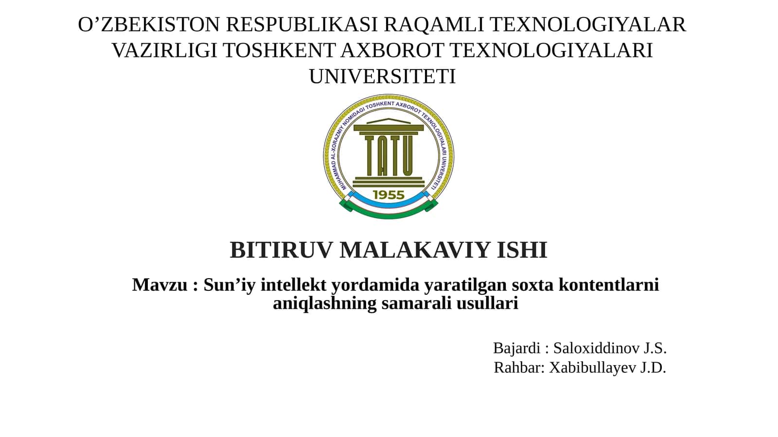 Sun’iy intellekt yordamida yaratilgan soxta kontentlarni aniqlashning samarali usullari 1