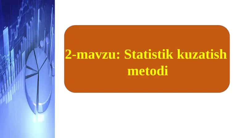 Statistik kuzatish metodi 1