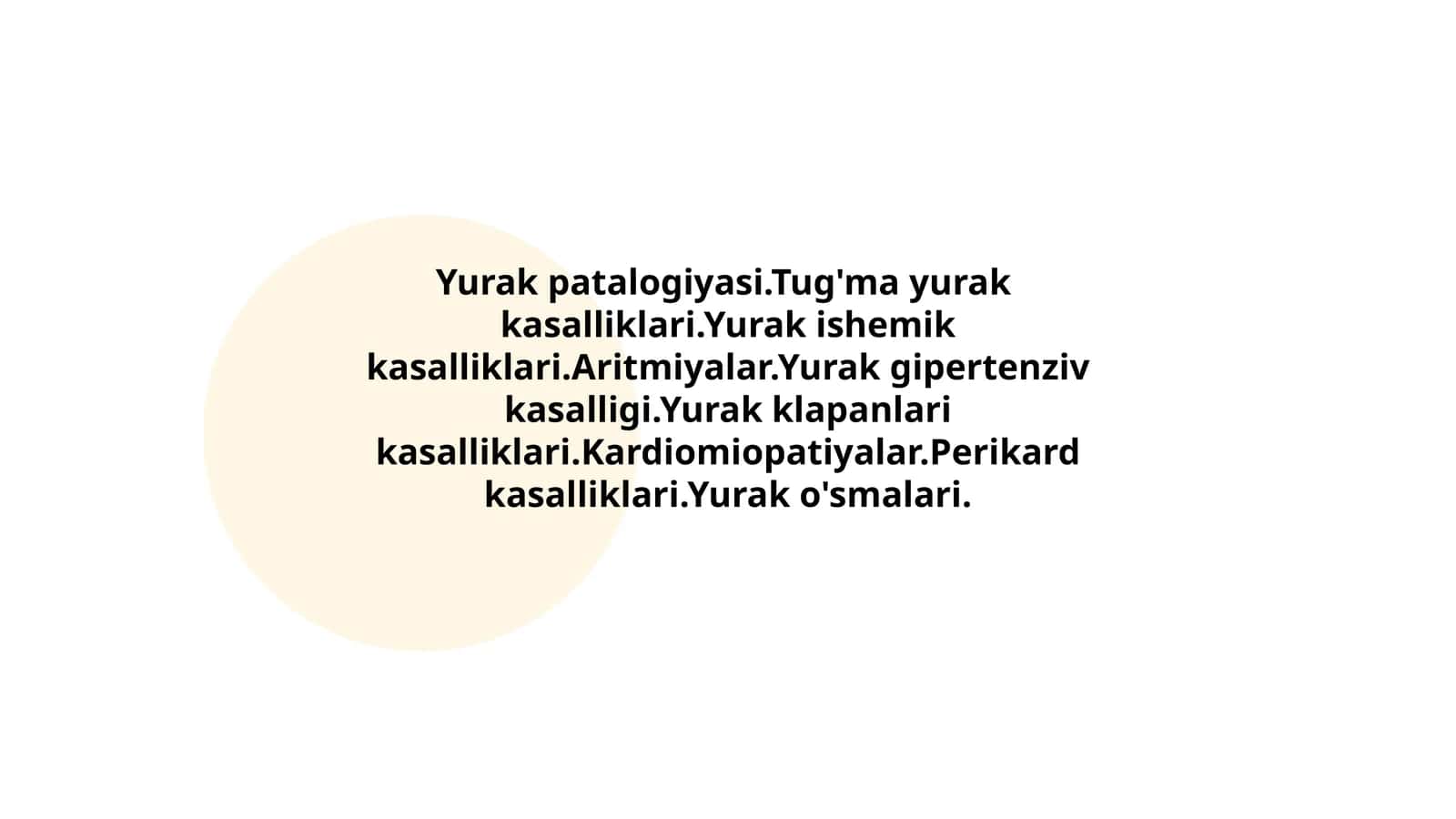 Yurak patalogiyasi 1