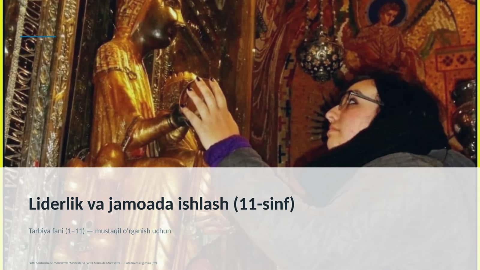 Liderlik va jamoada ishlash (11-sinf) 1