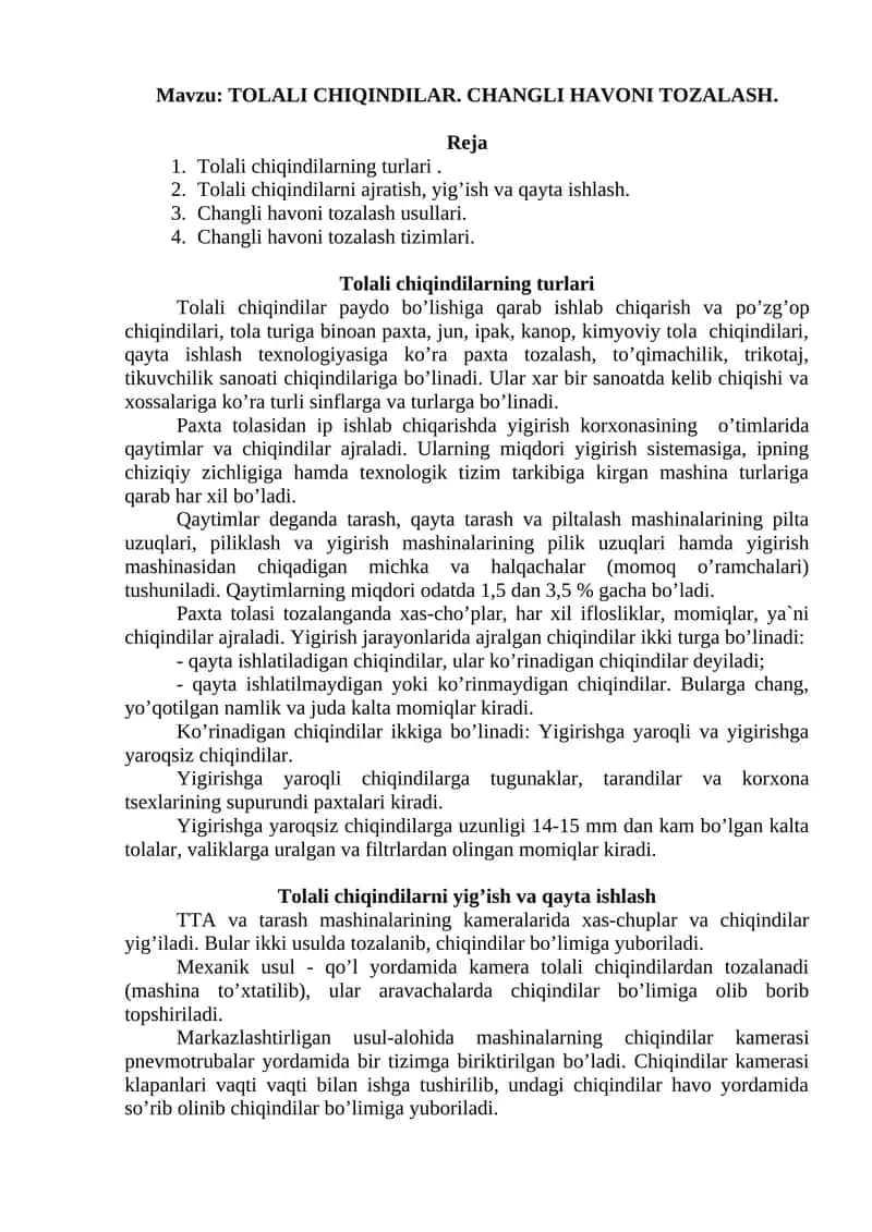 Tolali chiqindilar 1