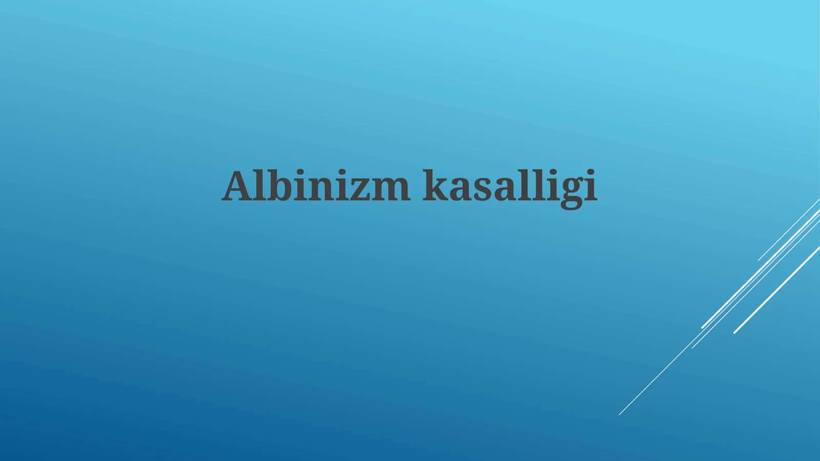 Albinizm 1